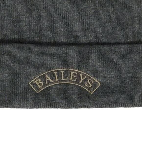 NEW Baileys Irish Cream Liquor Heather Charcoal Gray Pom Pom Beanie Hat Top OS - Picture 3 of 4